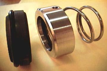 Mechanical Seals Mechanical seals are commonly used to reduce leakage around the pump shaft. There are many types of mechanical seals.