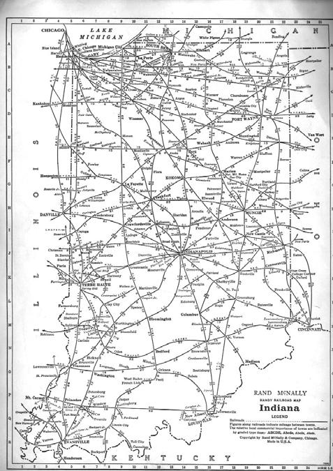 ROUTE STRUCTURE Indiana - and the nation s - rail network is vastly different than it was in post WWII Fewer Class 1 s through merger, bankruptcy and abandonment Fewer routes Stagger s Act (1980)