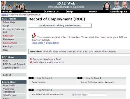 You are able to view passed or failed ROE s but not rejected (rejected ROE are normally due to invalid business # or Company address and/or phone number missing).