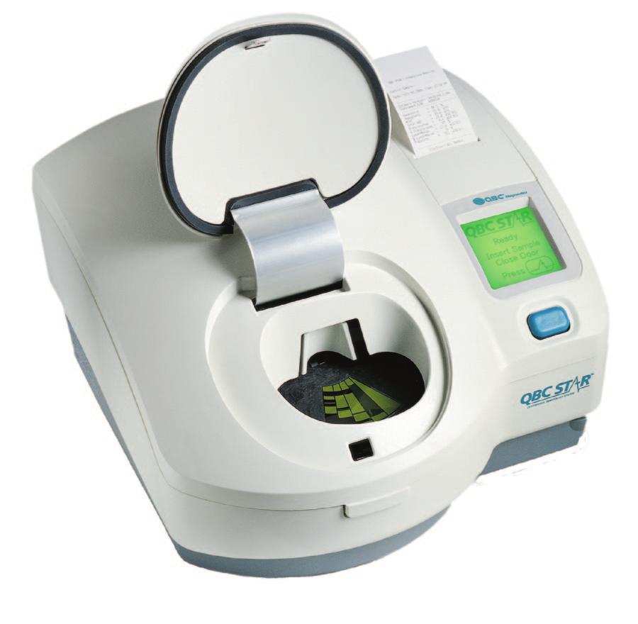 UNRIVALED SIMPLICITY The QBC STAR Centrifugal Hematology System is the simplest solution for in-office CBC testing.