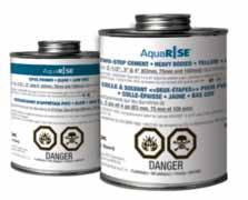473 pint 359086 24 AQUARISE CPVC TWO-STEP CEMENT W/PRIMER YELLOW pw-g Low VOC, 2 Year Shelf Life AQUARISE TWO-STEP CEMENT meets ASTM F493.