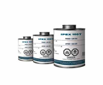 Use IPEX 100 Conduit Cement to create solid, waterproof joints when connecting electrical PVC conduit pipe.