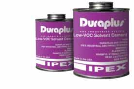 DURAPLUS DURAPLUS ABS INDUSTRIAL CEMENT GREY Low VOC, 1 Year Shelf Life Medium-bodied, fast setting ABS cement for all sizes and products in the Duraplus Industrial line.