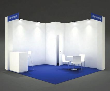 pdf STANDARD A STANDARD B EXHIBITION AREA FURNITURE: STORAGE AREA FURNITURE: DISPLAY GRAPHICS: FLOOR CARPETING, colors: RED BLUE ANTHRACITE GRAY INTERNAL WALLS in sandwich panels painted white BEAMS
