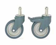Rigid caster channel is provided with each two rigid stem casters at no charge.