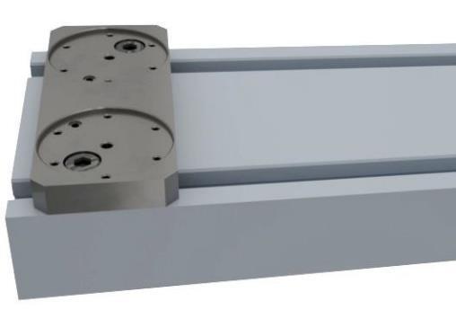 Both proposed designs of clamping system are based on pallet system approach and therefor their construction can be divided into following three construction nodes: Mounting base clamped on