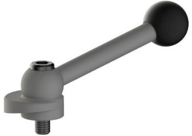 In this case, the correct position is ensured by four centering pins (Fig. 5 center) mounted to base by Allen screws, paired with bronze housing (Fig. 5 right) fitted to pallet.