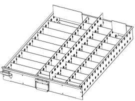 0010 00 MODULE DRAWERS There are various prescribed divider sets provided