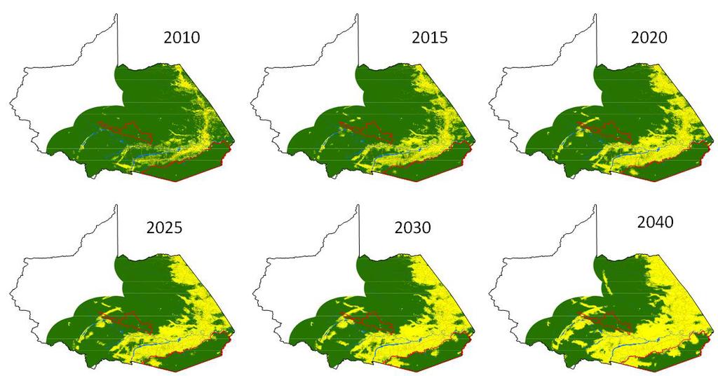 Preliminary results show that deforestation is best explained