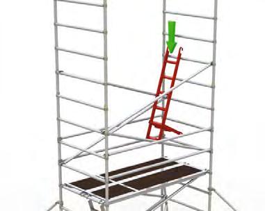 ALTERNATIVE CONFIGURATIONS This manual details the sequence for the building of towers with ladder frames and a single platforms up to the working level.