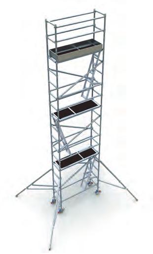 (Suitable for both single and double width towers) Fig 5 BUILD TABLE ADJUSTMENTS If inclined ladders are used then ladder frames can be replaced by standard