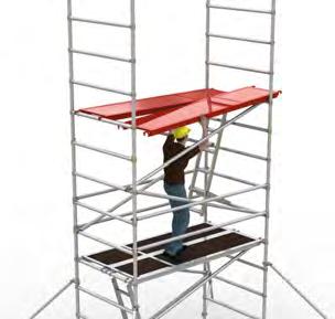 should be increased to match the number of trapdoor platforms Fig 6 Fig 7 Single Width tower with inclined ladder access Double Width tower with 2 platforms