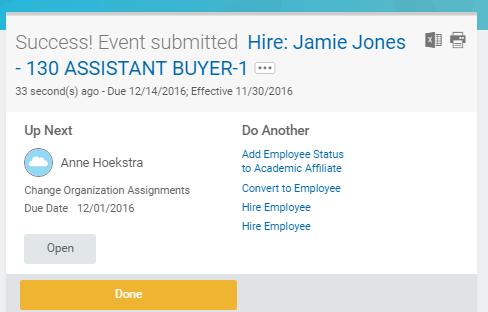 WHAT IS THIS? TA: Hire and Onboarding Revise Employee Hire 3.