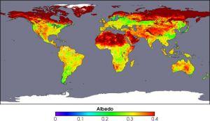 Space Flight Center Albedo is spatially variable:
