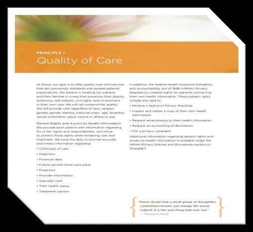 Sharp HealthCare s Code of Conduct Serves as a valuable resource for resolving ethical dilemmas and answering questions about Sharp s standards of excellence and integrity.