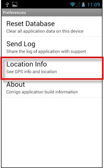 Section 5: Secondary Work Order Tasks View Current Location Information If GPS is enabled on your phone, you can view your exact