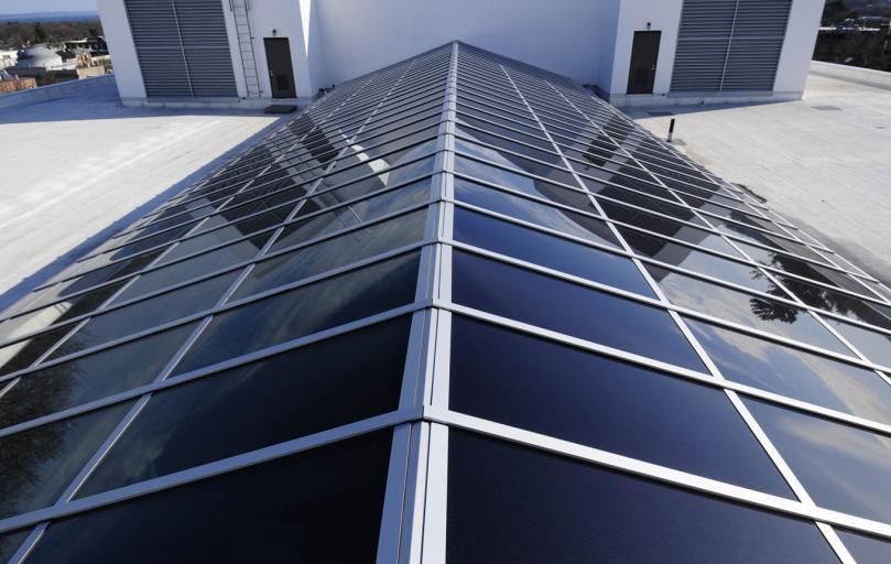 FIGURE 6: The exterior view of the electrochromic skylight installation in Connecticut.