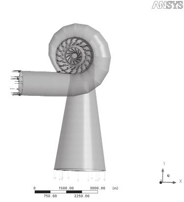 01 m Model runner diameter 0.35 m Scale up ratio 2.88 Site elevation EL 143 m Turbine overload 10 % Prated site condition where prototype turbine is to be installed.