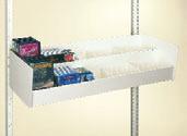 Integral Low-Back Dividers For low-back shelves, available
