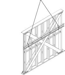Load Bearing Wall Members Embedded Plates If the floor system consists of hollow core planks: Typically a ach the top track to the floor above by welding the bo om of a key