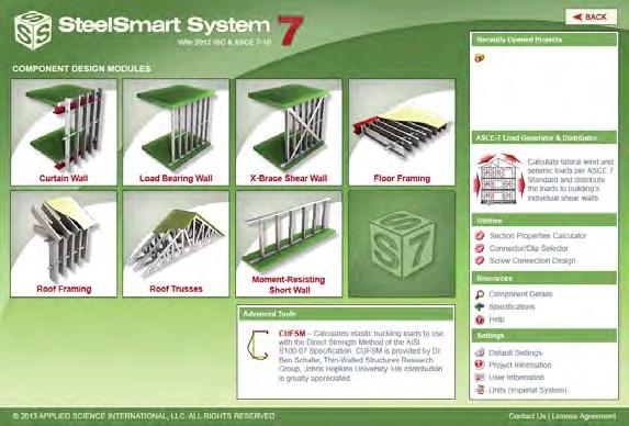 Design Software SteelSmart System The industry s #1 tool for the design of Members, Connections, Fasteners & Details Introduction: SteelSmart System (SSS) provides construc on