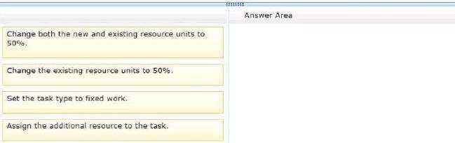 Correct Answer: AC /Reference: QUESTION 61 DROP You are a project manager who uses Microsoft Project 2013.