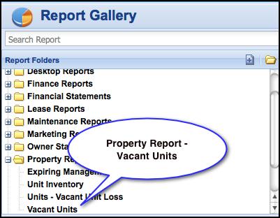 Page 3 The report is geared towards units or properties. This means you need to generate a Property report.