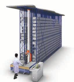 Automated warehouse for boxes Elements which make up an automated warehouse for boxes - Racking - Boxes (optional) - Stacker crane (single or double depth) - Single-position P&D station (front or