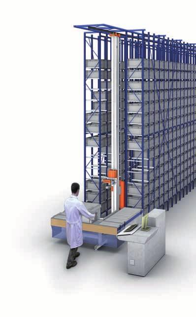 Automated warehouse for boxes The Miniload automated warehouses are made up of 4 main elements.