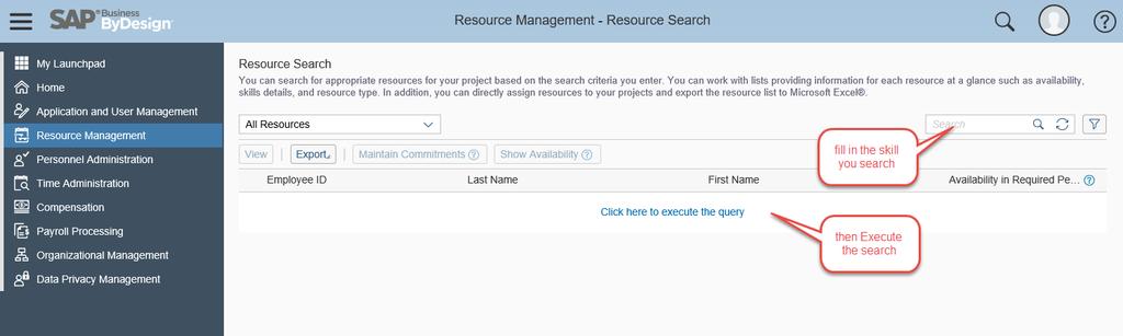What you Should See Enter WoC Resource Search Search for