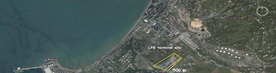 Figure 3.5 Batumi port and LPG terminal 3.6 Competition from Russian rail corridors The project base case, as indicated in chapter 1, heavily concentrates on the Russian rail corridors. Figure 3.