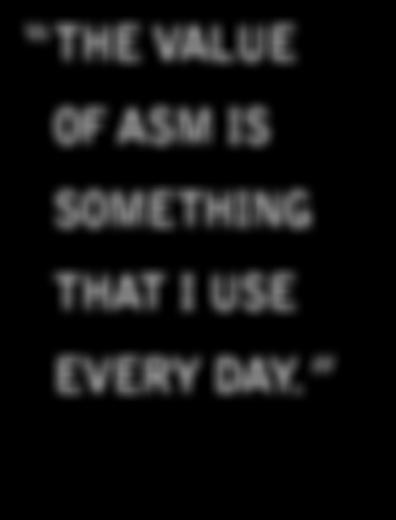 value of ASM is