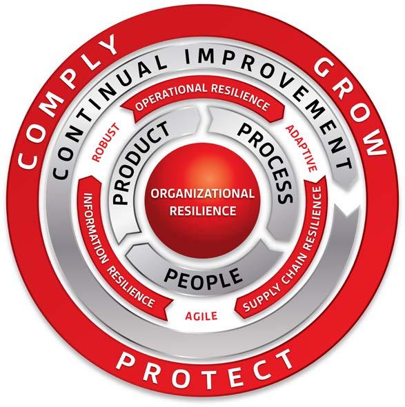 Organizational Resilience Governing your business Running your business Addressing your customer needs Valuing your people Managing & securing information Protecting infrastructure Enabling trust &