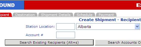 window Recipient State/Province drop-down list. 2. Click Search Existing Recipients. Click here.