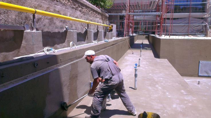 5. Finishing cementitious screed layer (fine or grater).