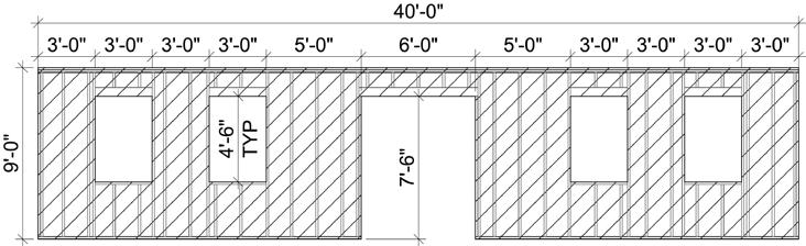72 First Story Design Wall Detailing Summary (cont d) Perforated Shear Wall 9227 lb hold-downs 3/12 nailing Blocking for Gypsum resisting wind with aspect ratio > 1.5:1 Segmented Shear Wall 21.