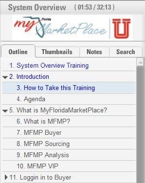 How to Take this Training Move forward and backward through the presentation by clicking on the section titles in the navigation panel. Select the drop down arrow to expand sections.