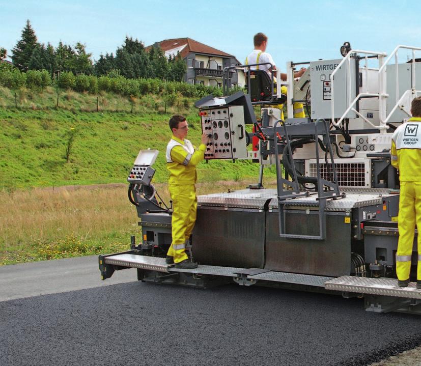 20 21 Cutting-edge paving technology BY THE PROS FOR THE PROS We rely on high-tech elements made in Germany also for paving the new surface course to maximum perfection and true to line and level.
