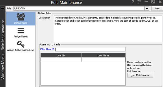 Rel. 9.0.3 Solar Eclipse Role Maintenance Role Maintenance Examples The following information can be used as a guide for creating and assigning user roles.