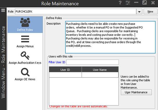 Rel. 9.0.3 Solar Eclipse Role Maintenance View or edit sales orders. Procure and confirm material on sales orders.