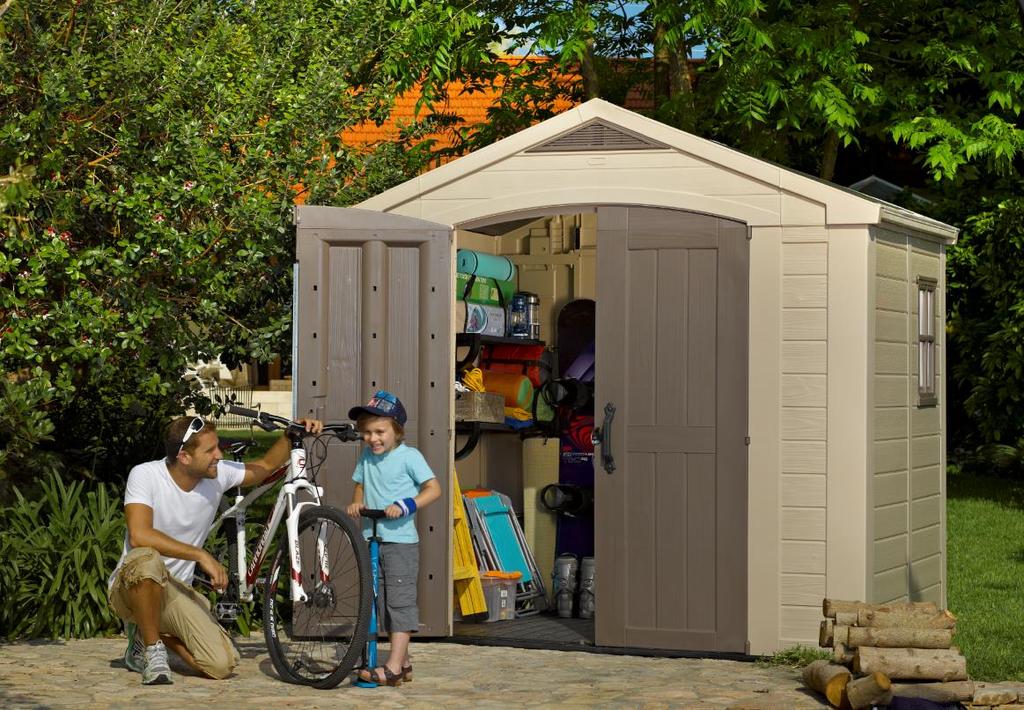 Factor Line The stylish Factor line is not just a line of sheds, but rather an extensive range of small
