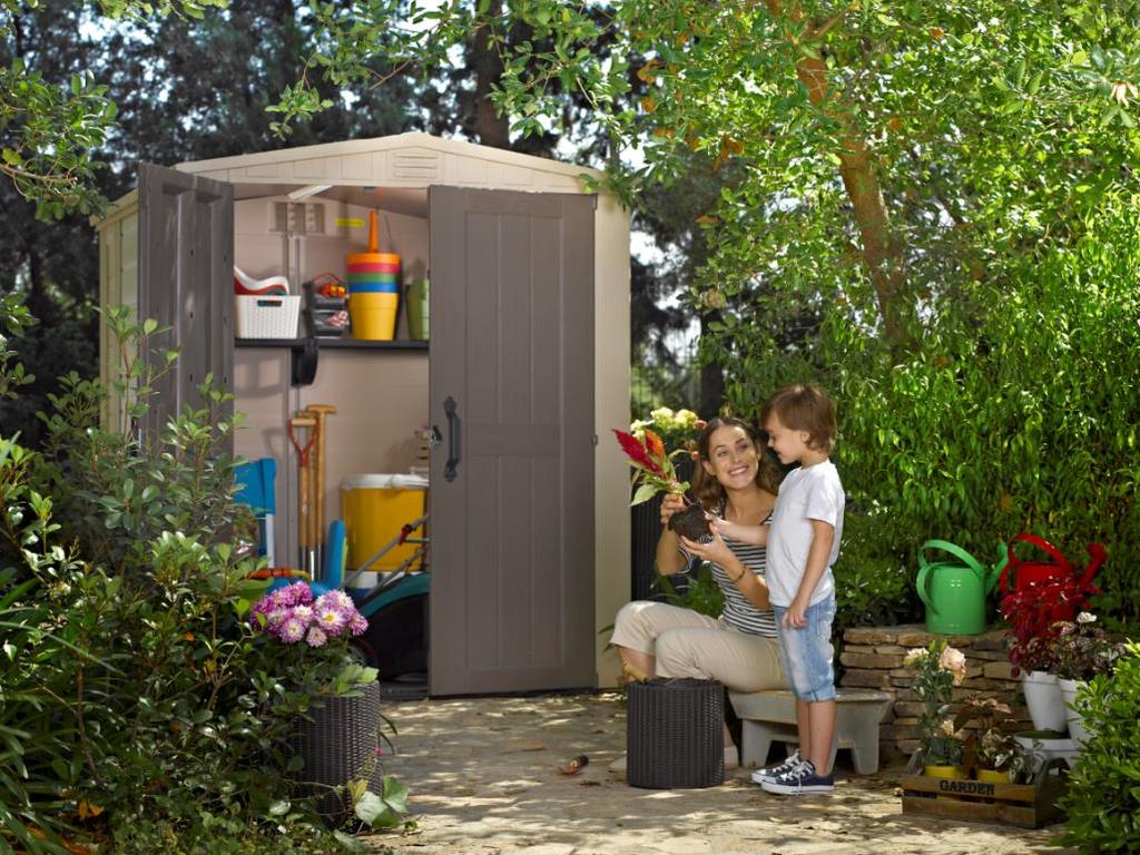 Factor 6x6 A walk-in garden shed that