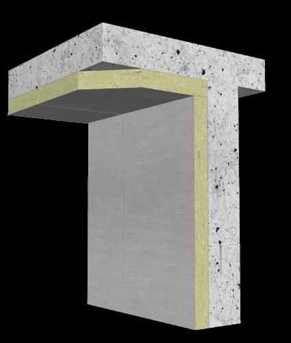 Mechanical Room Concrete walls and ceiling ROCKWOOL ROCKBOARD with facing Acoustic Control Fire Separation ROCKWOOL ROCKBOARD Sound transmission is an important concern for occupants in mid-rise