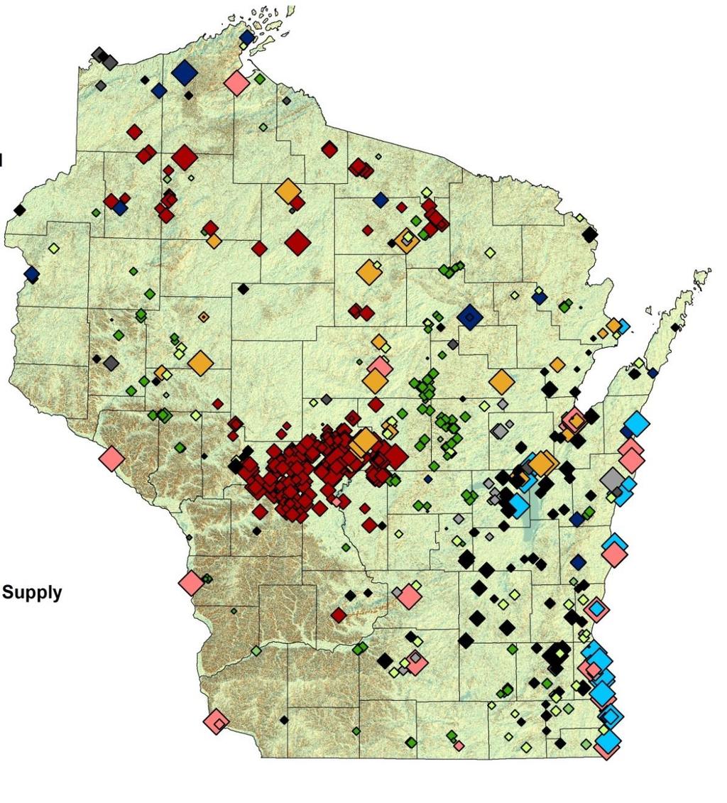 Water and Wisconsin Agriculture: Surface Water Use Any property with the cumulative capacity to withdraw 100,000 gpd of water must register and report monthly withdrawals annually.