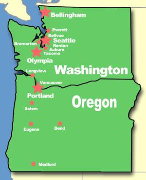 Oregon/Washington border Previous partnership o