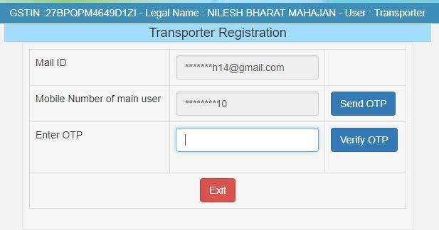 Updation of status to Transporter/Taxpayer The E-Way Bill system allows a user to generate an EWB for other parties as a transporter.