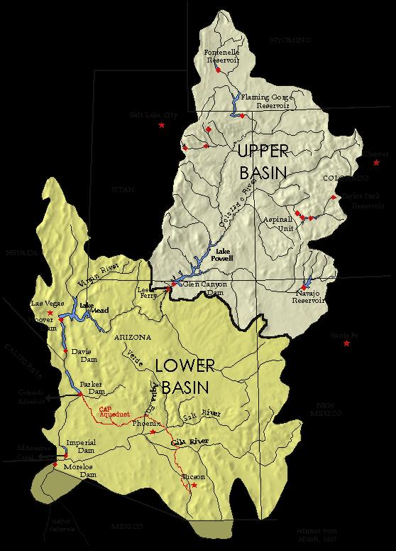 Colorado River Lower Basin 7.5 MAF California 4.4 MAF Arizona 2.8 MAF Nevada 0.