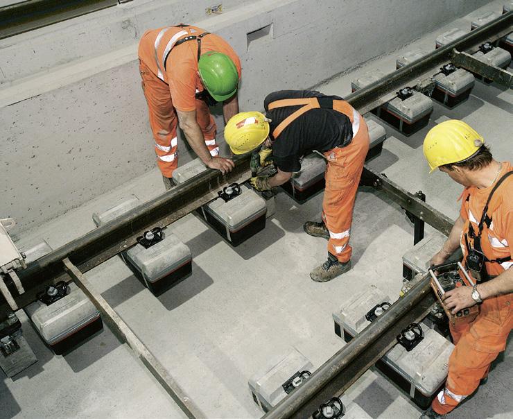 LOW VIBRATION TRACK (LVT) THE SLAB TRACK SOLUTION FOR THE REQUIREMENTS OF TOMORROW BLS Netz AG LVT, one of the first non-ballasted track forms in the world, has proven its worth in many famous and