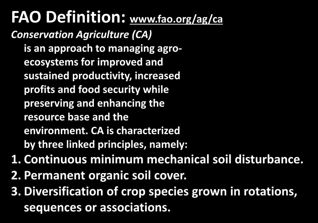 FAO Definition: www.fao.