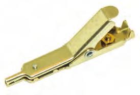 Uses single spike and bed of nails to pierce insulation nickel-silver jaws; includes brass screw, brass nut, brass washer, and bronze star washer Length: 2.61" (66.